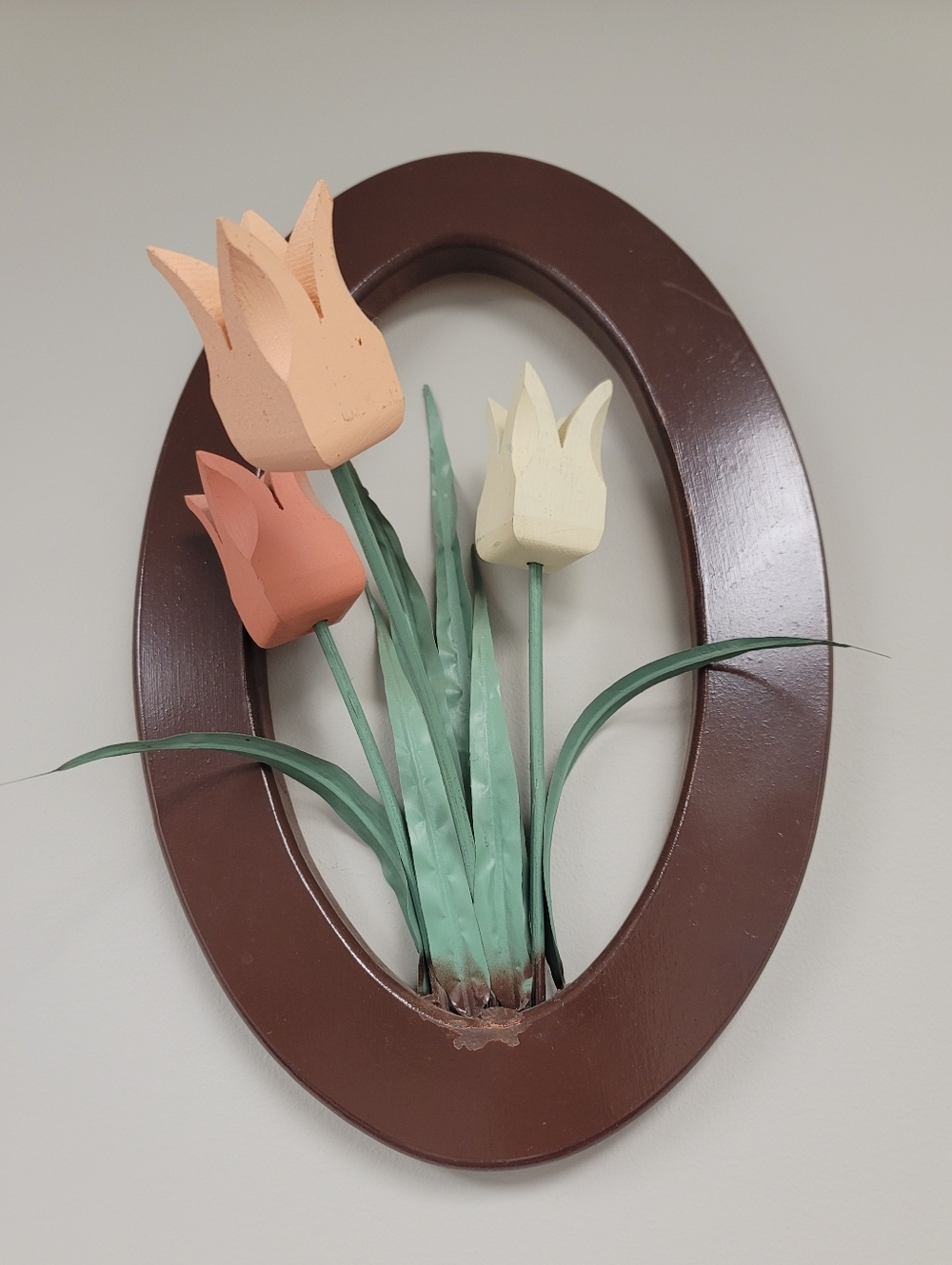 3D Flower Tulip Wood Wall Art